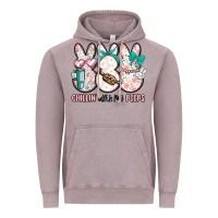 Vintage Zinc easter chilling with my peeps bunny Vintage Hoodie - MaliasSmallBusiness