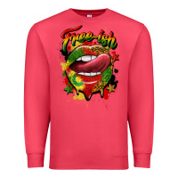 Cardinal free ish juneteenth lips Premium Sweatshirt - CowGirlArtShop
