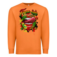 Carrot free ish juneteenth lips Premium Sweatshirt - CowGirlArtShop