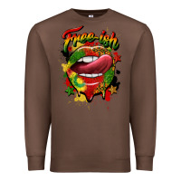Chestnut free ish juneteenth lips Premium Sweatshirt - CowGirlArtShop
