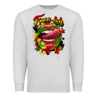 Dove Grey free ish juneteenth lips Premium Sweatshirt - CowGirlArtShop