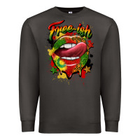 Smoke free ish juneteenth lips Premium Sweatshirt - CowGirlArtShop