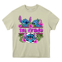 Mossy preview flower stitch 1st grade Heavy Core Tee - AdoDesignShop
