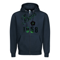 Navy Born In 1958 Zipper Hoodie - Bettercallsaul