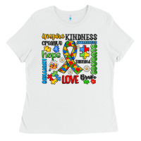 White autism awareness Ladies Tee - JahusDesignShop
