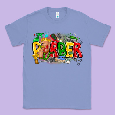 Barber Classic Tee Designed By Cowhidedigitalart