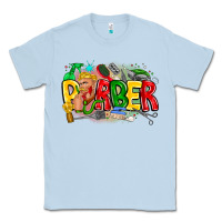Dusty Blue barber Classic Tee - CowhideDigitalArt