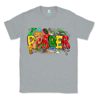 Heather Grey barber Classic Tee - CowhideDigitalArt