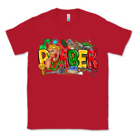 Red barber Classic Tee - CowhideDigitalArt