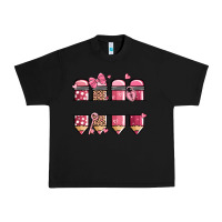 Black custom name valentine's day school pencils Urban Heavy Tee - MaliasSmallBusiness