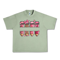 Oil Green custom name valentine's day school pencils Urban Heavy Tee - MaliasSmallBusiness