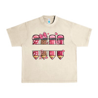Sandshell custom name valentine's day school pencils Urban Heavy Tee - MaliasSmallBusiness