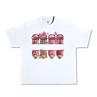 White custom name valentine's day school pencils Urban Heavy Tee - MaliasSmallBusiness