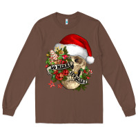 Chestnut So merry it's scary Long Sleeve Tee - NancyCooperArtShop