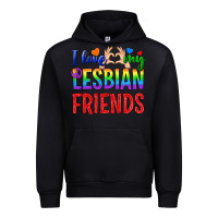 Black I Love My Lesbian Friends Urban Hoodie - BundleAndBundleShop