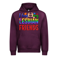 Mauve Wine I Love My Lesbian Friends Urban Hoodie - BundleAndBundleShop