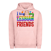 Pigment Salmon I Love My Lesbian Friends Urban Hoodie - BundleAndBundleShop