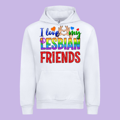 I Love My Lesbian Friends Urban Hoodie Designed By Bundleandbundleshop
