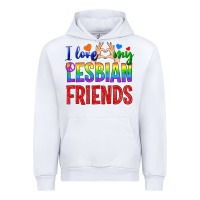 White I Love My Lesbian Friends Urban Hoodie - BundleAndBundleShop