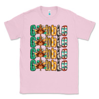 Bubblegum Pink Gobble till you wobble Thanksgiving turkey Classic Tee - NancyCooperArtShop