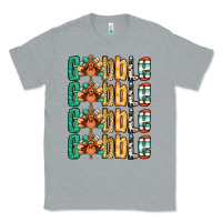 Heather Grey Gobble till you wobble Thanksgiving turkey Classic Tee - NancyCooperArtShop