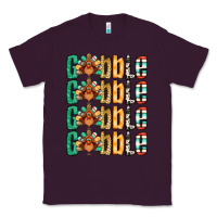 Plum Gobble till you wobble Thanksgiving turkey Classic Tee - NancyCooperArtShop