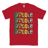 Red Gobble till you wobble Thanksgiving turkey Classic Tee - NancyCooperArtShop