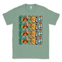 Sage Gobble till you wobble Thanksgiving turkey Classic Tee - NancyCooperArtShop