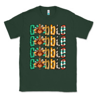 Sports Green Gobble till you wobble Thanksgiving turkey Classic Tee - NancyCooperArtShop