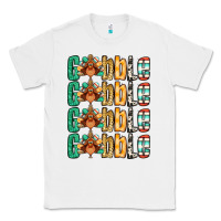 White Gobble till you wobble Thanksgiving turkey Classic Tee - NancyCooperArtShop