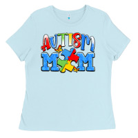 Baby Blue autism mom Ladies Tee - JahusDesignShop