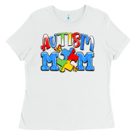White autism mom Ladies Tee - JahusDesignShop