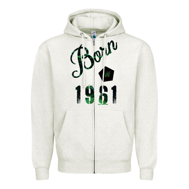 Born In 1961 Zipper Hoodie by Bettercallsaul | Teevron