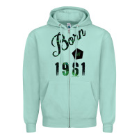 Seafoam Born In 1961 Zipper Hoodie - Bettercallsaul