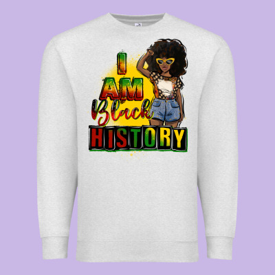 I Am Black History Juneteenth Premium Sweatshirt Designed By Cowgirlartshop