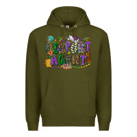 Army Green airport agent mardi gras Premium Hoodie - CowGirlArtShop