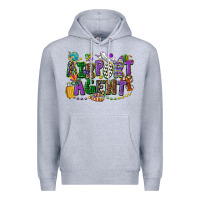Heather Grey airport agent mardi gras Premium Hoodie - CowGirlArtShop