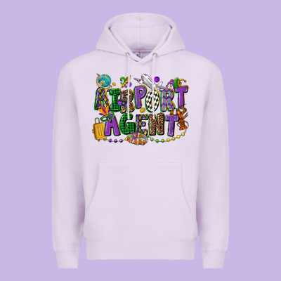 Airport Agent Mardi Gras Premium Hoodie Designed By Cowgirlartshop
