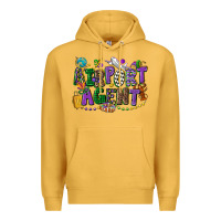 Mustard airport agent mardi gras Premium Hoodie - CowGirlArtShop