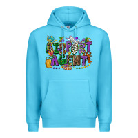 Ocean Blue airport agent mardi gras Premium Hoodie - CowGirlArtShop
