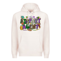 Pale Pink airport agent mardi gras Premium Hoodie - CowGirlArtShop