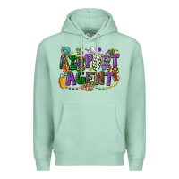 Seafoam airport agent mardi gras Premium Hoodie - CowGirlArtShop
