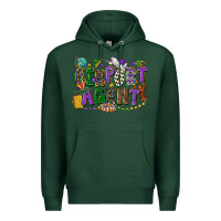 Sports Green airport agent mardi gras Premium Hoodie - CowGirlArtShop