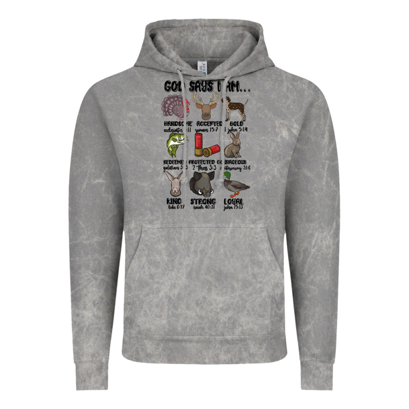 God Says I Am Hunting Vintage Hoodie by MaliasSmallBusiness | Teevron