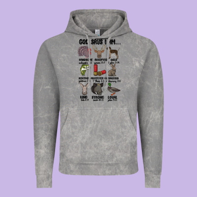 God Says I Am Hunting Vintage Hoodie Designed By Maliassmallbusiness