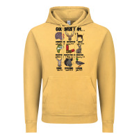 Vintage Mustard god says i am hunting Vintage Hoodie - MaliasSmallBusiness