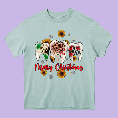 Dental Merry Christmas Heavy Core Tee Designed By Jahusdesignshop