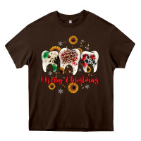 Chocolate Brown dental merry Christmas Heavy Core Tee - JahusDesignShop