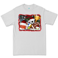 Dove Grey christmas sports background Premium Tee - AdoDesignShop