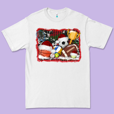 Christmas Sports Background Premium Tee Designed By Adodesignshop